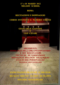 17 e 18 Marzo 2012 Melody School